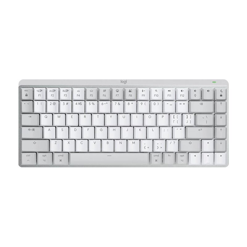 罗技大师系列 适用于Mac的MX Mechanical mini无线机械背光键盘（茶轴）-珍珠白